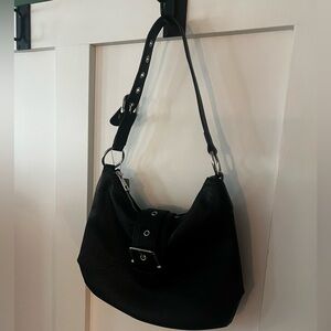 🖤 STREET LEVEL Black Faux Leather Shoulder Bag